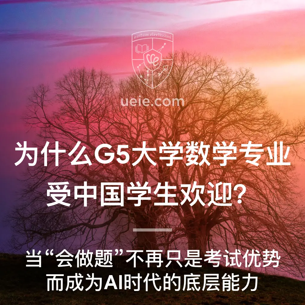 为什么G5大学数学相关专业受中国学生欢迎?