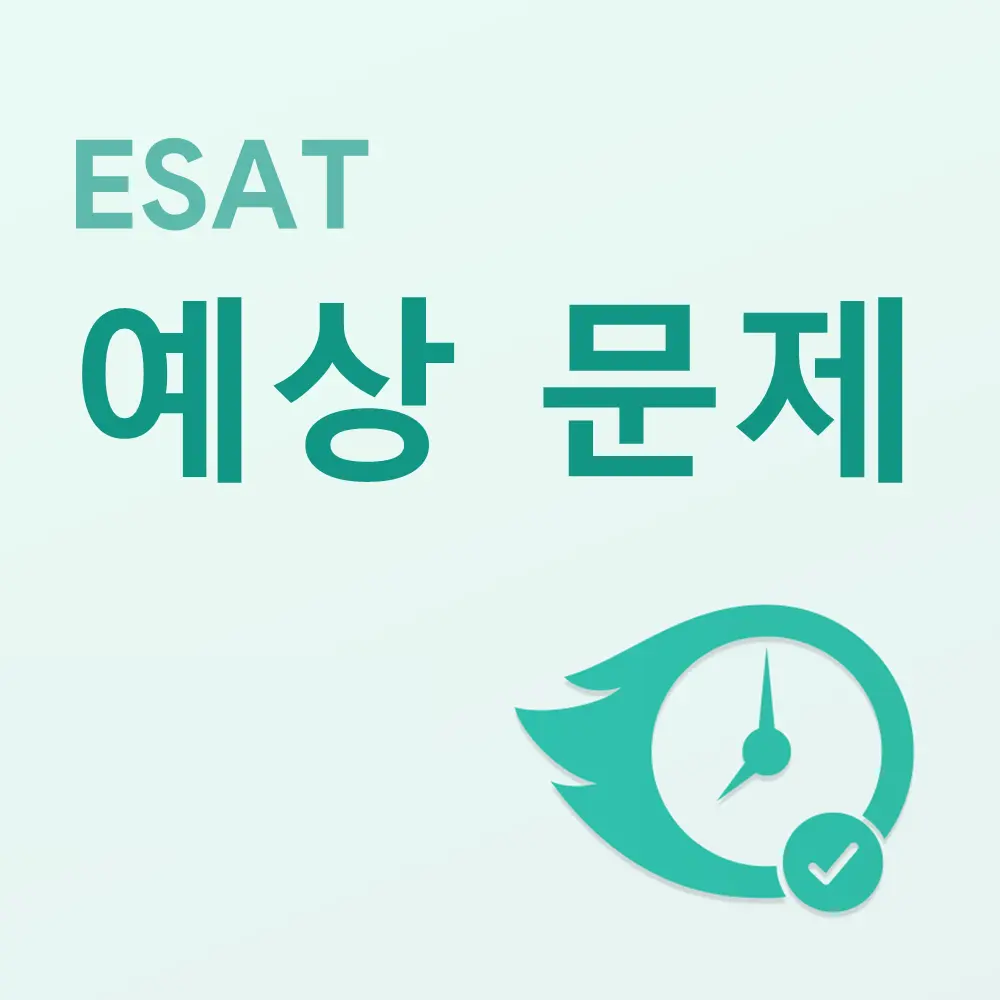 ESAT 예상 문제